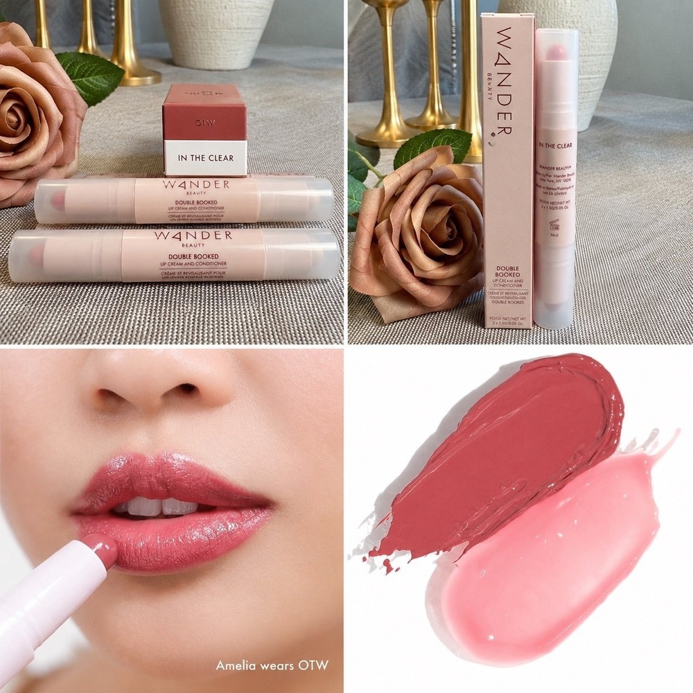 Wander Beauty Double Booked Lip Cream & Conditioner Duo OTW In the Clear Bundle